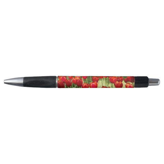 Grosses Feld roter Tulpen Kugelschreiber (Vorderseite)