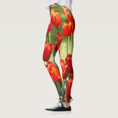 Grosses Feld roter Tulpen Leggings (Links)