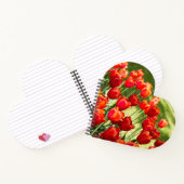 Grosses Feld roter Tulpen Notizblock (Innenseite)