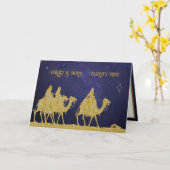 Grosses Fest der drei Könige Byzantinisch Katholis Karte (Gelbe Blume)