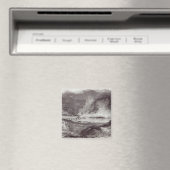 Großes Feuer in Pittsburgh Magnet (In Situ (Geschirrspüler))