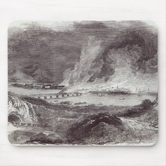 Großes Feuer in Pittsburgh Mousepad (Vorne)