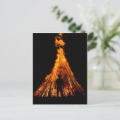 Großes Feuer Postkarte (Stehend Vorderseite)