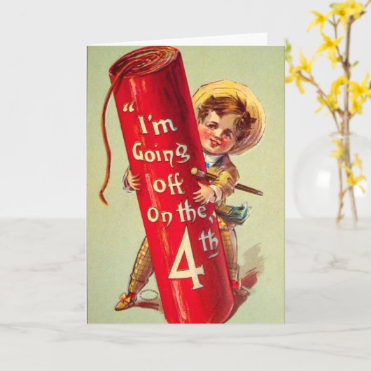 Großes Feuerwerk Karte (Gelbe Blume)