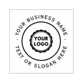 Großes Firmenlogo Gummistempel (Prägung)