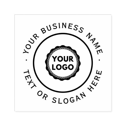 Großes Firmenlogo Gummistempel (Prägung)