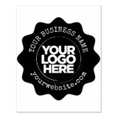 Großes Firmenlogo Gummistempel (Prägung)