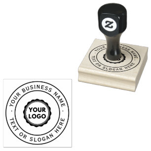 Großes Firmenlogo Gummistempel