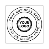 Großes Firmenlogo Gummistempel (Prägung)