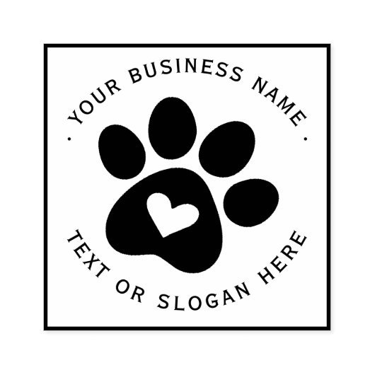 Großes Firmenlogo Gummistempel (Prägung)