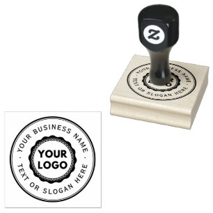Großes Firmenlogo Gummistempel