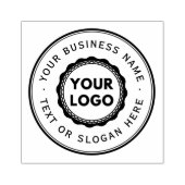 Großes Firmenlogo Gummistempel (Prägung)