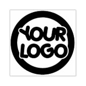 Großes Firmenlogo Gummistempel (Prägung)