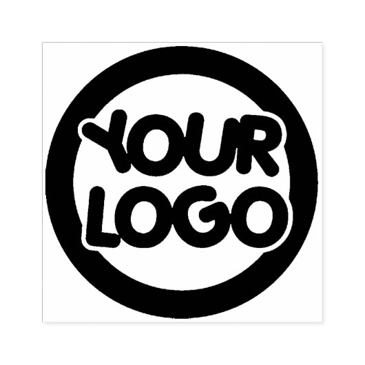 Großes Firmenlogo Gummistempel (Prägung)