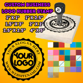 Großes Firmenlogo Gummistempel