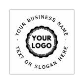 Großes Firmenlogo Gummistempel (Prägung)