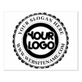 Großes Firmenlogo Gummistempel (Prägung)