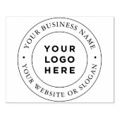 Großes Firmenlogo Gummistempel (Prägung)