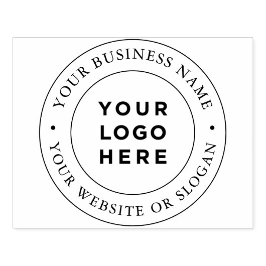 Großes Firmenlogo Gummistempel (Prägung)