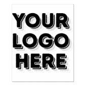 Großes Firmenlogo Gummistempel (Prägung)