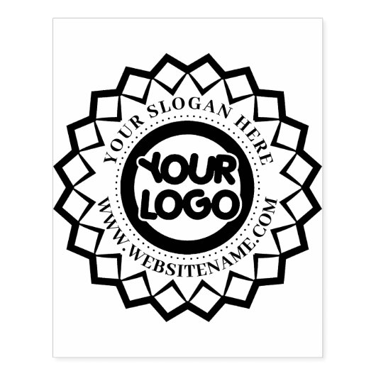 Großes Firmenlogo Gummistempel (Prägung)
