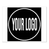 Großes Firmenlogo hochladen Gummistempel (Prägung)