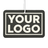 Großes Firmenlogo und benutzerdefinierter Text auf Autolufterfrischer (Vorderseite)