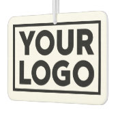 Großes Firmenlogo und benutzerdefinierter Text Autolufterfrischer (Links)