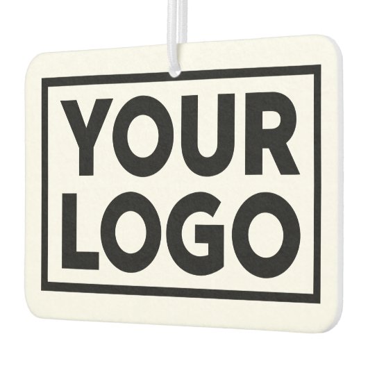 Großes Firmenlogo und benutzerdefinierter Text Autolufterfrischer (Links)