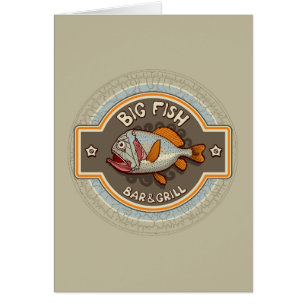 Großes Fisch-Bar und Grill-Plakat
