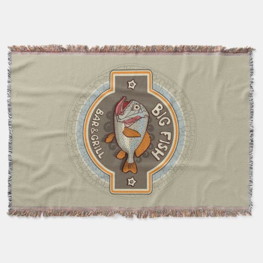 Großes Fisch-Bar und Grill-Plakat Decke (Vorderseite)
