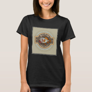 Großes Fisch-Bar und Grill-Plakat T-Shirt