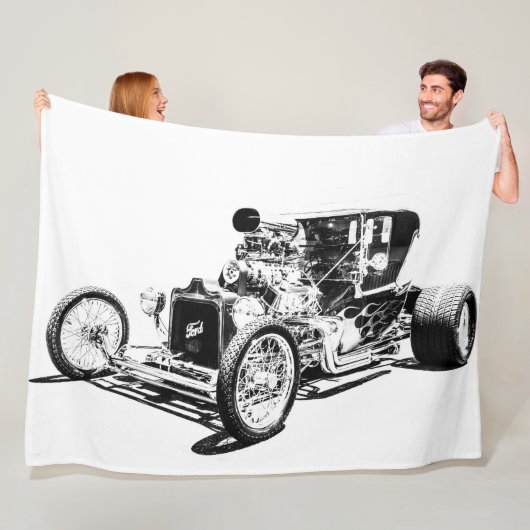 Grosses Fleece Blanket-Frisierte Auto (Beispiel)