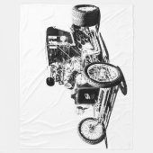 Grosses Fleece Blanket-Frisierte Auto (Vorderseite)