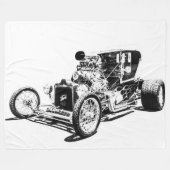 Grosses Fleece Blanket-Frisierte Auto (Vorderseite (Horizontal))