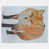 Grosses Fleece Blanket mit schönen Fox Artwork (Vorderseite (Horizontal))