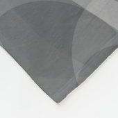 Grosses Fleece Blanket, modern, abstrakt, grau (Ecke)