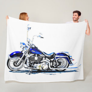 Großes Fleece Blanket Motorrad