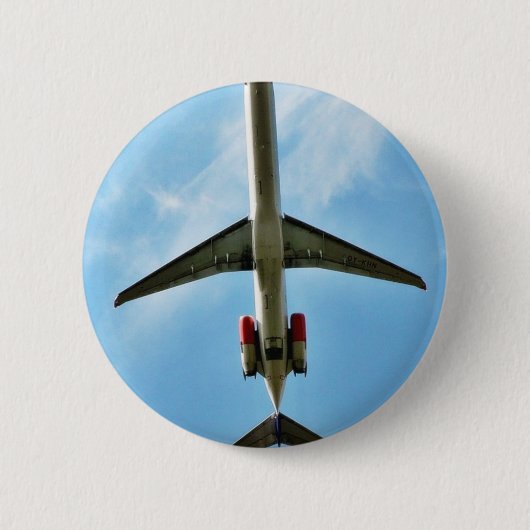 Großes Flugzeug entfernen sich Button (Vorderseite)