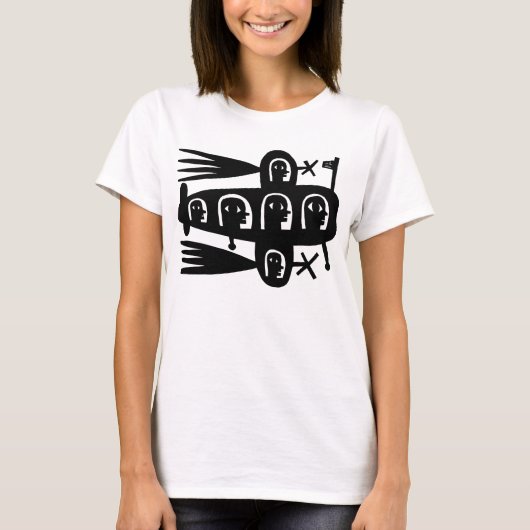 Großes Flugzeug T-Shirt (Vorderseite)