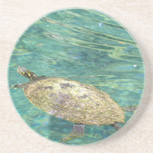 Großes Flussschildkrötenschwimmen Getränkeuntersetzer