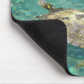 Großes Flussschildkrötenschwimmen Mousepad (Ecke)