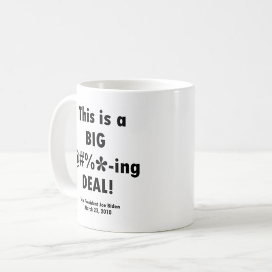 Großes F'n Abkommen-Shirt Joes Biden Kaffeetasse (Vorderseite Links)