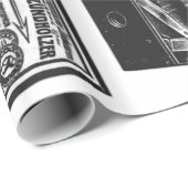 Großes Format-Kameras Vintages Retro Geschenkpapier (Rolleneckpunkt)