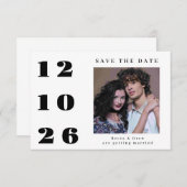Großes Foto 1 Save the Date Einladung (Vorne/Hinten)