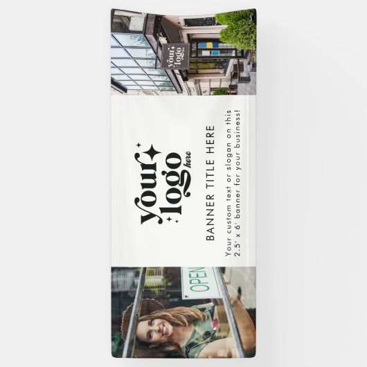 Großes Foto für das benutzerdefinierte Firmenlogo Banner (Vertikal)