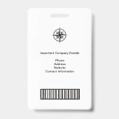 GROSSES FOTO I.D. EXHIBITOR CREDENTIALS ABZEICHEN AUSWEIS (Rückseite)