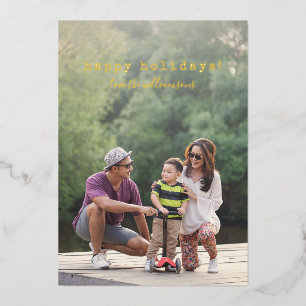 Grosses Foto-Schreibmaschinenüberlagerungsformat Folien Feiertagskarte