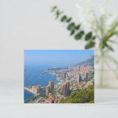 Großes Foto von Monte Carlo aus der Ferne Postkarte (Stehend Vorderseite)