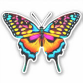 Grosses Frack Butterfly Aufkleber (Vorderseite)